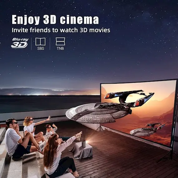 პროექტორი Byintek P70, DLP Projector, WVGA 960x540, 380lm, Black, 7 image - TechMall.geპროექტორი Byintek P70, DLP Projector, WVGA 960x540, 380lm, Black, 7 image - TechMall.ge ,პროექტორი Byintek P70, DLP Projector, WVGA 960x540, 380lm, Black, 7 image - TechMall.ge
