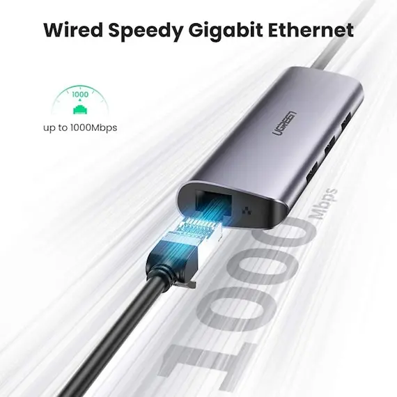 მულტიფუნქციური ადაპტერი UGREEN 60718, USB-C to 3 x USB 3.0 + RJ45 + Micro USB, Multifunction Adapter, Grey, 3 image - TechMall.geმულტიფუნქციური ადაპტერი UGREEN 60718, USB-C to 3 x USB 3.0 + RJ45 + Micro USB, Multifunction Adapter, Grey, 3 image - TechMall.ge ,მულტიფუნქციური ადაპტერი UGREEN 60718, USB-C to 3 x USB 3.0 + RJ45 + Micro USB, Multifunction Adapter, Grey, 3 image - TechMall.ge