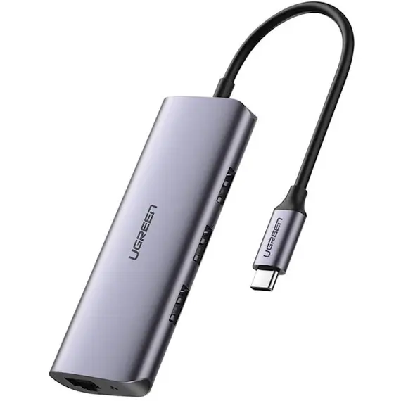 მულტიფუნქციური ადაპტერი UGREEN 60718, USB-C to 3 x USB 3.0 + RJ45 + Micro USB, Multifunction Adapter, Grey - TechMall.geმულტიფუნქციური ადაპტერი UGREEN 60718, USB-C to 3 x USB 3.0 + RJ45 + Micro USB, Multifunction Adapter, Grey - TechMall.ge ,მულტიფუნქციური ადაპტერი UGREEN 60718, USB-C to 3 x USB 3.0 + RJ45 + Micro USB, Multifunction Adapter, Grey - TechMall.ge