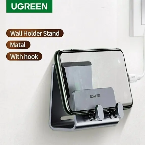 მობილურის დამჭერი UGREEN LP193 (70584), Wall Mount, Phone Holder, Grey, 3 image - TechMall.geმობილურის დამჭერი UGREEN LP193 (70584), Wall Mount, Phone Holder, Grey, 3 image - TechMall.ge ,მობილურის დამჭერი UGREEN LP193 (70584), Wall Mount, Phone Holder, Grey, 3 image - TechMall.ge