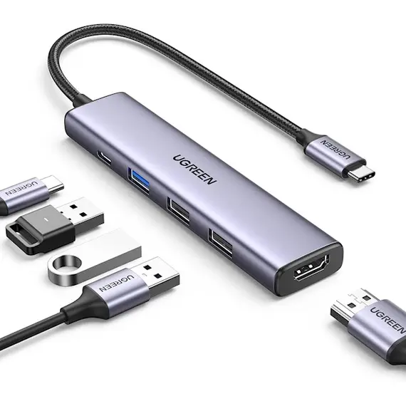 USB-C ჰაბი UGREEN CM478 (15495) Revodok 105, Type-C, USB, HDMI, PD, Hub, Grey - TechMall.geUSB-C ჰაბი UGREEN CM478 (15495) Revodok 105, Type-C, USB, HDMI, PD, Hub, Grey - TechMall.ge ,USB-C ჰაბი UGREEN CM478 (15495) Revodok 105, Type-C, USB, HDMI, PD, Hub, Grey - TechMall.ge