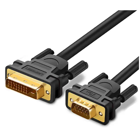 ვიდეო კაბელი UGREEN MM118 (30838), DVI 24+1 To VGA, 1.5m, Black - TechMall.geვიდეო კაბელი UGREEN MM118 (30838), DVI 24+1 To VGA, 1.5m, Black - TechMall.ge ,ვიდეო კაბელი UGREEN MM118 (30838), DVI 24+1 To VGA, 1.5m, Black - TechMall.ge