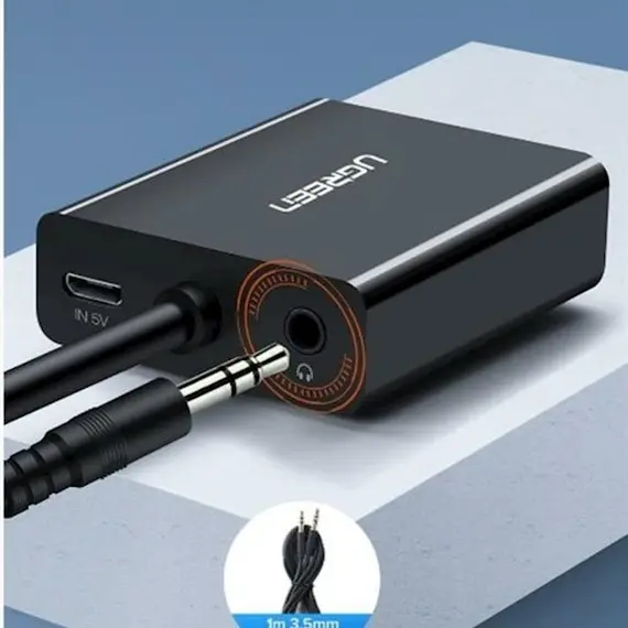 ადაპტერი UGREEN CM513 (50945), VGA To HDMI Adapter With 3.5mm And USB-C, 0.15cm, Black, 3 image - TechMall.geადაპტერი UGREEN CM513 (50945), VGA To HDMI Adapter With 3.5mm And USB-C, 0.15cm, Black, 3 image - TechMall.ge ,ადაპტერი UGREEN CM513 (50945), VGA To HDMI Adapter With 3.5mm And USB-C, 0.15cm, Black, 3 image - TechMall.ge