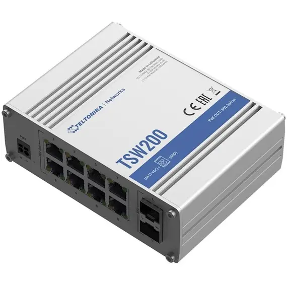 სვიჩი Teltonika TSW200000010, 8-Port Gigabit, PoE + Switch, White, 2 image - TechMall.geსვიჩი Teltonika TSW200000010, 8-Port Gigabit, PoE + Switch, White, 2 image - TechMall.ge ,სვიჩი Teltonika TSW200000010, 8-Port Gigabit, PoE + Switch, White, 2 image - TechMall.ge