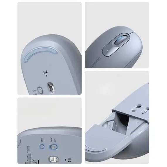 მაუსი UGREEN MU105 (90671), Wireless, USB, Mouse, Dusty Blue, 5 image - TechMall.geმაუსი UGREEN MU105 (90671), Wireless, USB, Mouse, Dusty Blue, 5 image - TechMall.ge ,მაუსი UGREEN MU105 (90671), Wireless, USB, Mouse, Dusty Blue, 5 image - TechMall.ge