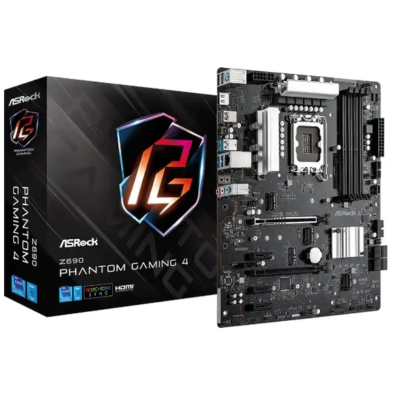 დედა დაფა ASRock Z690 PHANTOM GAMING 4 s1700 Z690 4xDDR4 M.2 HDMI DP ATX - TechMall.geდედა დაფა ASRock Z690 PHANTOM GAMING 4 s1700 Z690 4xDDR4 M.2 HDMI DP ATX - TechMall.ge ,დედა დაფა ASRock Z690 PHANTOM GAMING 4 s1700 Z690 4xDDR4 M.2 HDMI DP ATX - TechMall.ge
