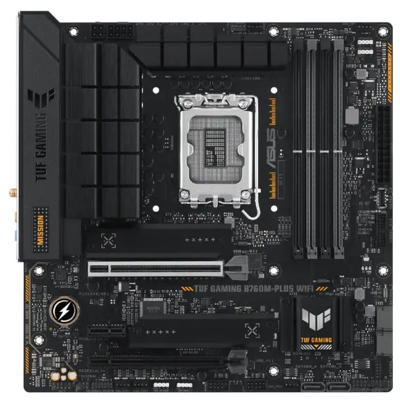 დედა დაფა ASUS Motherboard TUF GAMING B760M-PLUS WIFI s1700 B760 4xDDR5 M.2 HDMI DP Wi-Fi BT mATX - TechMall.geდედა დაფა ASUS Motherboard TUF GAMING B760M-PLUS WIFI s1700 B760 4xDDR5 M.2 HDMI DP Wi-Fi BT mATX - TechMall.ge ,დედა დაფა ASUS Motherboard TUF GAMING B760M-PLUS WIFI s1700 B760 4xDDR5 M.2 HDMI DP Wi-Fi BT mATX - TechMall.ge
