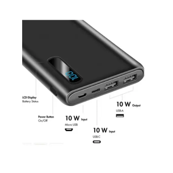 პორტატული დამტენი Logilink PA0280 Power Bank 10.000mAh 2xUSB with display Black, 4 image - TechMall.geპორტატული დამტენი Logilink PA0280 Power Bank 10.000mAh 2xUSB with display Black, 4 image - TechMall.ge ,პორტატული დამტენი Logilink PA0280 Power Bank 10.000mAh 2xUSB with display Black, 4 image - TechMall.ge