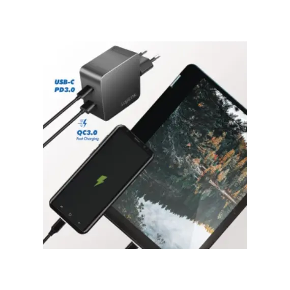 ადაპტერი Logilink PA0310 Dual USB charger set 1x USB-C 1x USB-A 45W Black, 4 image - TechMall.geადაპტერი Logilink PA0310 Dual USB charger set 1x USB-C 1x USB-A 45W Black, 4 image - TechMall.ge ,ადაპტერი Logilink PA0310 Dual USB charger set 1x USB-C 1x USB-A 45W Black, 4 image - TechMall.ge