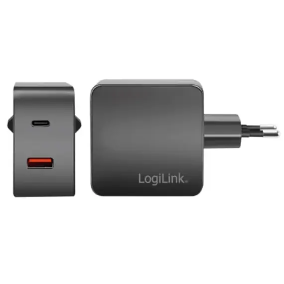 ადაპტერი Logilink PA0310 Dual USB charger set 1x USB-C 1x USB-A 45W Black, 3 image - TechMall.geადაპტერი Logilink PA0310 Dual USB charger set 1x USB-C 1x USB-A 45W Black, 3 image - TechMall.ge ,ადაპტერი Logilink PA0310 Dual USB charger set 1x USB-C 1x USB-A 45W Black, 3 image - TechMall.ge