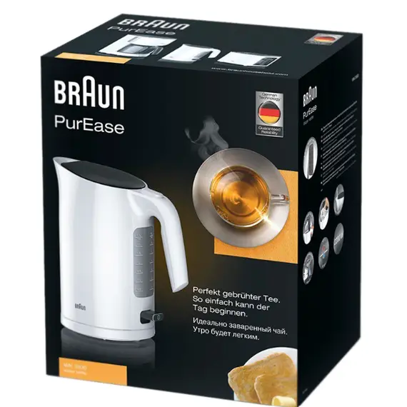 ელექტრო ჩაიდანი BRAUN - WK3100WH, 2 image - TechMall.geელექტრო ჩაიდანი BRAUN - WK3100WH, 2 image - TechMall.ge ,ელექტრო ჩაიდანი BRAUN - WK3100WH, 2 image - TechMall.ge