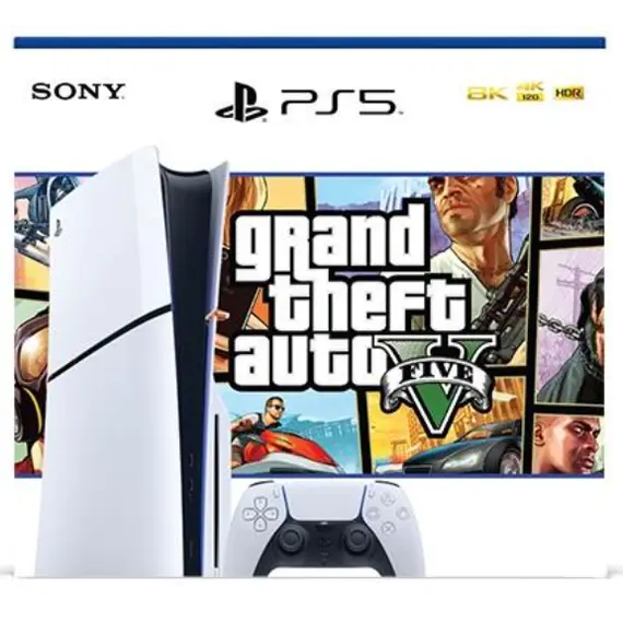 ფლეისთეიშენი Sony PlayStation PS5 Slim 1TB GTA V Bundle - TechMall.geფლეისთეიშენი Sony PlayStation PS5 Slim 1TB GTA V Bundle - TechMall.ge ,ფლეისთეიშენი Sony PlayStation PS5 Slim 1TB GTA V Bundle - TechMall.ge