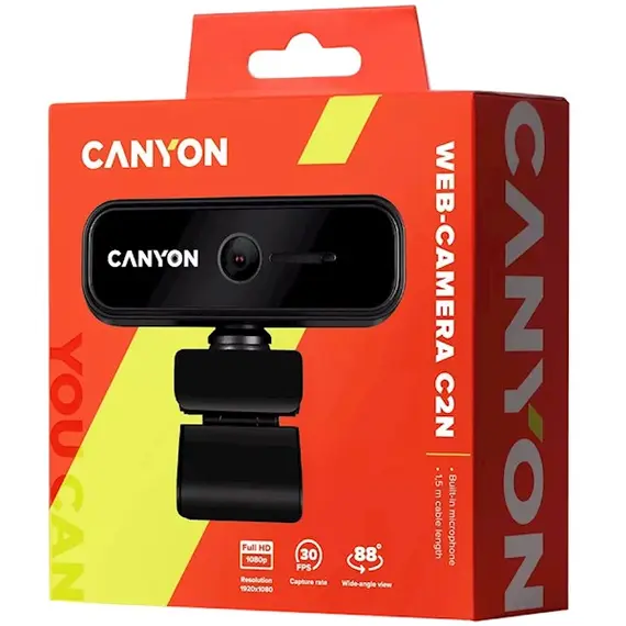 ვებ კამერა CANYON C2N, 1080P full HD 2.0Mega fixed focus webcam with USB2.0 connector, 360 degree rotary view scope, built in MIC, 4 image - TechMall.geვებ კამერა CANYON C2N, 1080P full HD 2.0Mega fixed focus webcam with USB2.0 connector, 360 degree rotary view scope, built in MIC, 4 image - TechMall.ge ,ვებ კამერა CANYON C2N, 1080P full HD 2.0Mega fixed focus webcam with USB2.0 connector, 360 degree rotary view scope, built in MIC, 4 image - TechMall.ge