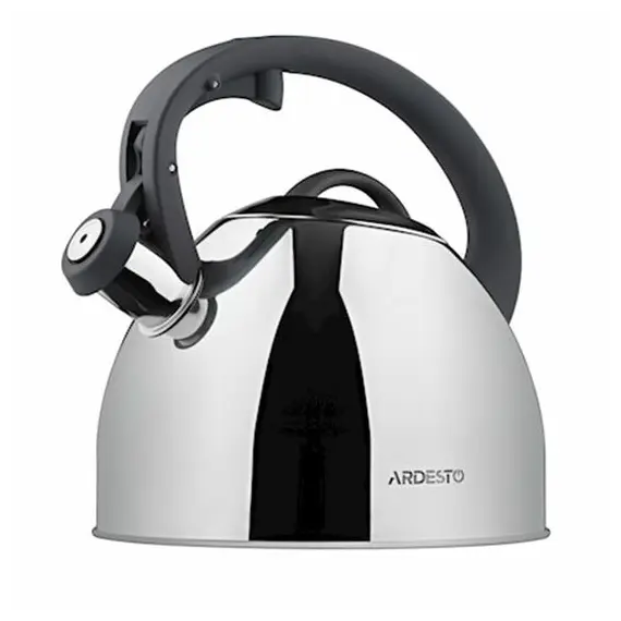 ჩაიდანი Ardesto Gemini, 2.5 l, grey, stainless steel - TechMall.geჩაიდანი Ardesto Gemini, 2.5 l, grey, stainless steel - TechMall.ge ,ჩაიდანი Ardesto Gemini, 2.5 l, grey, stainless steel - TechMall.ge
