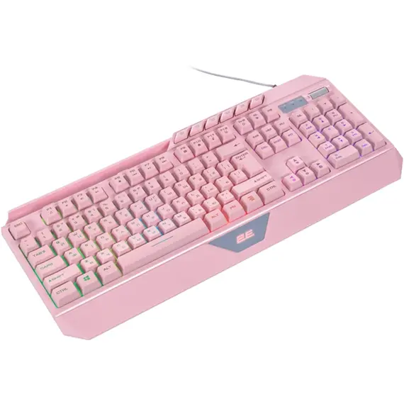 კლავიატურა 2E GAMING Membrane keyboard KG315 110key, USB-A, EN/UA, RGB, pink, 2 image - TechMall.geკლავიატურა 2E GAMING Membrane keyboard KG315 110key, USB-A, EN/UA, RGB, pink, 2 image - TechMall.ge ,კლავიატურა 2E GAMING Membrane keyboard KG315 110key, USB-A, EN/UA, RGB, pink, 2 image - TechMall.ge