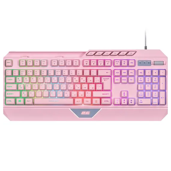 კლავიატურა 2E GAMING Membrane keyboard KG315 110key, USB-A, EN/UA, RGB, pink - TechMall.geკლავიატურა 2E GAMING Membrane keyboard KG315 110key, USB-A, EN/UA, RGB, pink - TechMall.ge ,კლავიატურა 2E GAMING Membrane keyboard KG315 110key, USB-A, EN/UA, RGB, pink - TechMall.ge