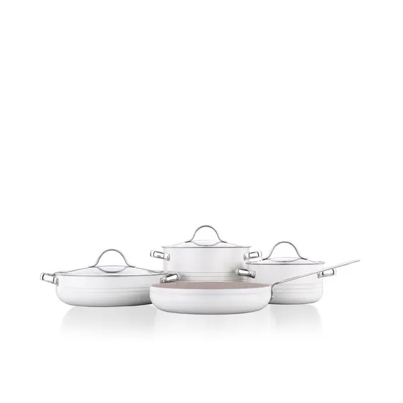 ქვაბების და ტაფების ნაკრები Korkmaz A2619-2 Linea 7 pcs Cookware Set- Vanilla, 2 image - TechMall.geქვაბების და ტაფების ნაკრები Korkmaz A2619-2 Linea 7 pcs Cookware Set- Vanilla, 2 image - TechMall.ge ,ქვაბების და ტაფების ნაკრები Korkmaz A2619-2 Linea 7 pcs Cookware Set- Vanilla, 2 image - TechMall.ge