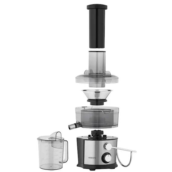 წვენსაწური Ardesto centrifugal juicer, 1100W, bowl-1L, plastic/iron, silver-black, 5 image - TechMall.geწვენსაწური Ardesto centrifugal juicer, 1100W, bowl-1L, plastic/iron, silver-black, 5 image - TechMall.ge ,წვენსაწური Ardesto centrifugal juicer, 1100W, bowl-1L, plastic/iron, silver-black, 5 image - TechMall.ge