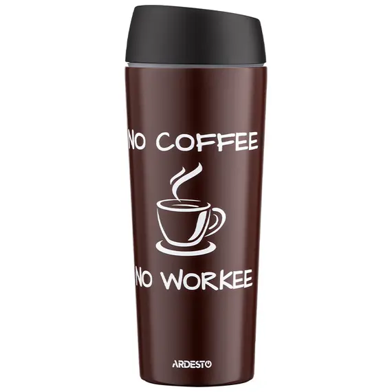 თერმოსი Ardesto Travel mug Coffee Time, 450ml, stainless steel, brown - TechMall.geთერმოსი Ardesto Travel mug Coffee Time, 450ml, stainless steel, brown - TechMall.ge ,თერმოსი Ardesto Travel mug Coffee Time, 450ml, stainless steel, brown - TechMall.ge