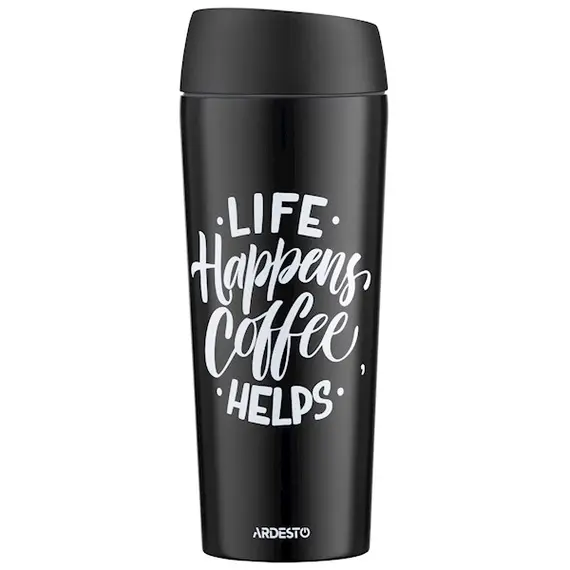 თერმოსი Ardesto Travel mug Coffee Time, 450ml, stainless steel, black - TechMall.geთერმოსი Ardesto Travel mug Coffee Time, 450ml, stainless steel, black - TechMall.ge ,თერმოსი Ardesto Travel mug Coffee Time, 450ml, stainless steel, black - TechMall.ge