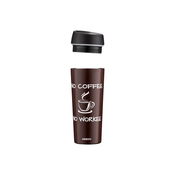 თერმოსი Ardesto Travel mug Coffee Time, 450ml, stainless steel, brown, 2 image - TechMall.geთერმოსი Ardesto Travel mug Coffee Time, 450ml, stainless steel, brown, 2 image - TechMall.ge ,თერმოსი Ardesto Travel mug Coffee Time, 450ml, stainless steel, brown, 2 image - TechMall.ge