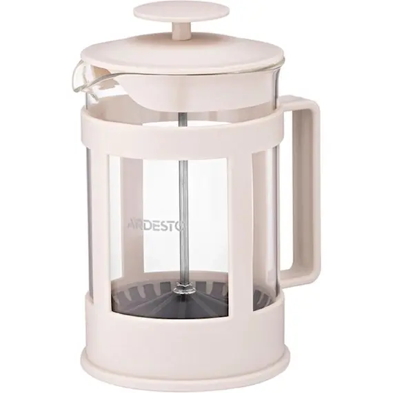 ჩაიდანი Ardesto French press Fresh, 800ml, borosilicate glass, plastic, transparent, beige - TechMall.geჩაიდანი Ardesto French press Fresh, 800ml, borosilicate glass, plastic, transparent, beige - TechMall.ge ,ჩაიდანი Ardesto French press Fresh, 800ml, borosilicate glass, plastic, transparent, beige - TechMall.ge
