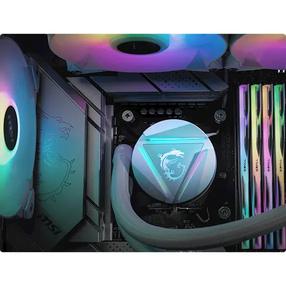 თხევადი გაგრილება MSI 306-7ZW1B53-813 MAG CORELIQUID 360R V2, ARGB, 120mm, 4200RPM, Liquid Cooling, White, 4 image - TechMall.geთხევადი გაგრილება MSI 306-7ZW1B53-813 MAG CORELIQUID 360R V2, ARGB, 120mm, 4200RPM, Liquid Cooling, White, 4 image - TechMall.ge ,თხევადი გაგრილება MSI 306-7ZW1B53-813 MAG CORELIQUID 360R V2, ARGB, 120mm, 4200RPM, Liquid Cooling, White, 4 image - TechMall.ge