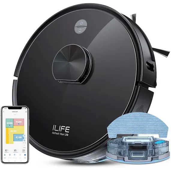 რობოტი მტვერსასრუტი Ilife A20, 4000Pa Laser Navigation Robotic Vacuum & Mop With APP Control, Black - TechMall.geრობოტი მტვერსასრუტი Ilife A20, 4000Pa Laser Navigation Robotic Vacuum & Mop With APP Control, Black - TechMall.ge ,რობოტი მტვერსასრუტი Ilife A20, 4000Pa Laser Navigation Robotic Vacuum & Mop With APP Control, Black - TechMall.ge