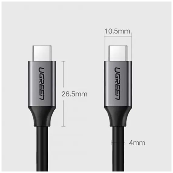 USB კაბელი UGREEN US161 (50751), USB 3.1 Type-c To Type-c Cable, 1.5m, Black, 3 image - TechMall.geUSB კაბელი UGREEN US161 (50751), USB 3.1 Type-c To Type-c Cable, 1.5m, Black, 3 image - TechMall.ge ,USB კაბელი UGREEN US161 (50751), USB 3.1 Type-c To Type-c Cable, 1.5m, Black, 3 image - TechMall.ge