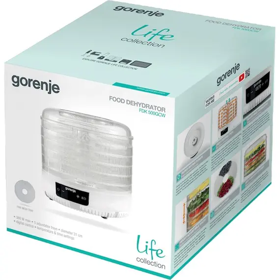 ჩირის აპარატი GORENJE FDK500GCW, 4 image - TechMall.geჩირის აპარატი GORENJE FDK500GCW, 4 image - TechMall.ge ,ჩირის აპარატი GORENJE FDK500GCW, 4 image - TechMall.ge
