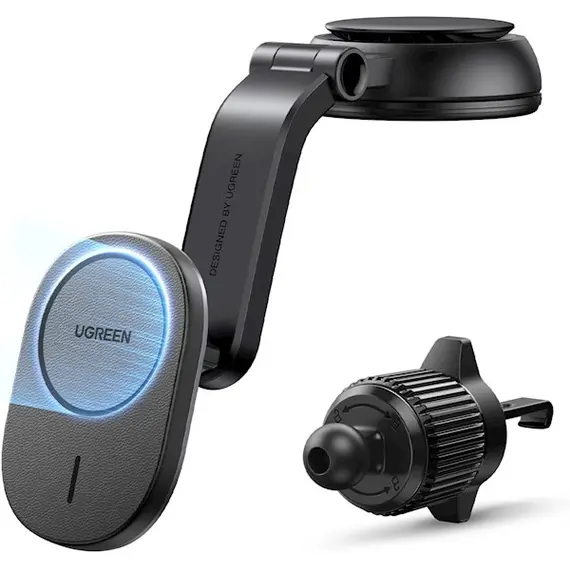 უსადენო დამტენი UGREEN CD345 (15120), 15W, Magnetic Car Wireless Charger MagSafe, Black, 2 image - TechMall.geუსადენო დამტენი UGREEN CD345 (15120), 15W, Magnetic Car Wireless Charger MagSafe, Black, 2 image - TechMall.ge ,უსადენო დამტენი UGREEN CD345 (15120), 15W, Magnetic Car Wireless Charger MagSafe, Black, 2 image - TechMall.ge