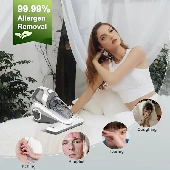 რბილი ავეჯის მტვერსასრუტი Dibea UV10, 300W, Germicidal Mite Remover And Mattress Vacuum Cleaner, White, 6 image - TechMall.geრბილი ავეჯის მტვერსასრუტი Dibea UV10, 300W, Germicidal Mite Remover And Mattress Vacuum Cleaner, White, 6 image - TechMall.ge ,რბილი ავეჯის მტვერსასრუტი Dibea UV10, 300W, Germicidal Mite Remover And Mattress Vacuum Cleaner, White, 6 image - TechMall.ge