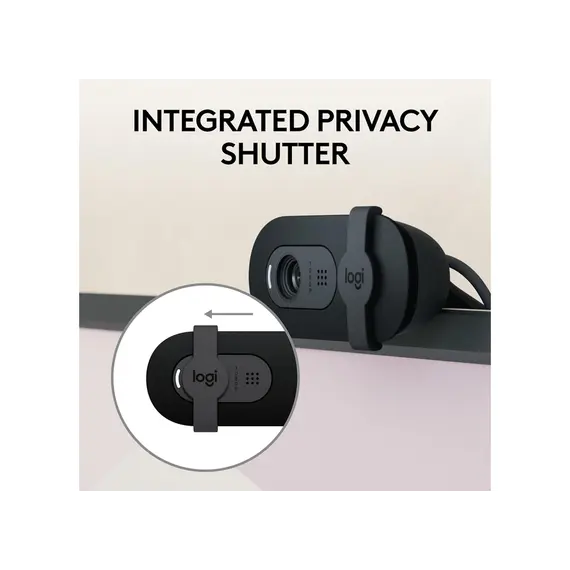ვებკამერა LOGITECH Brio 100 Full HD Webcam - GRAPHITE - USB - EMEA28-935, 4 image - TechMall.geვებკამერა LOGITECH Brio 100 Full HD Webcam - GRAPHITE - USB - EMEA28-935, 4 image - TechMall.ge ,ვებკამერა LOGITECH Brio 100 Full HD Webcam - GRAPHITE - USB - EMEA28-935, 4 image - TechMall.ge