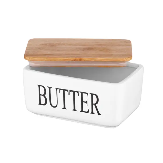 საკარაქე Ardesto Butter dish Midori 16.5х10х8, ceramic, bamboo, white, 4 image - TechMall.geსაკარაქე Ardesto Butter dish Midori 16.5х10х8, ceramic, bamboo, white, 4 image - TechMall.ge ,საკარაქე Ardesto Butter dish Midori 16.5х10х8, ceramic, bamboo, white, 4 image - TechMall.ge