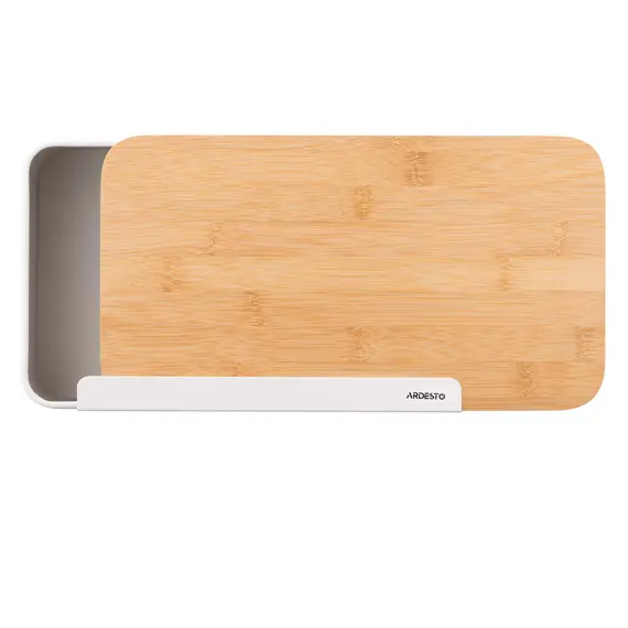 საპურე Ardesto Bread bin Midori 33х13х18cm, metal, bamboo, white, 8 image - TechMall.geსაპურე Ardesto Bread bin Midori 33х13х18cm, metal, bamboo, white, 8 image - TechMall.ge ,საპურე Ardesto Bread bin Midori 33х13х18cm, metal, bamboo, white, 8 image - TechMall.ge