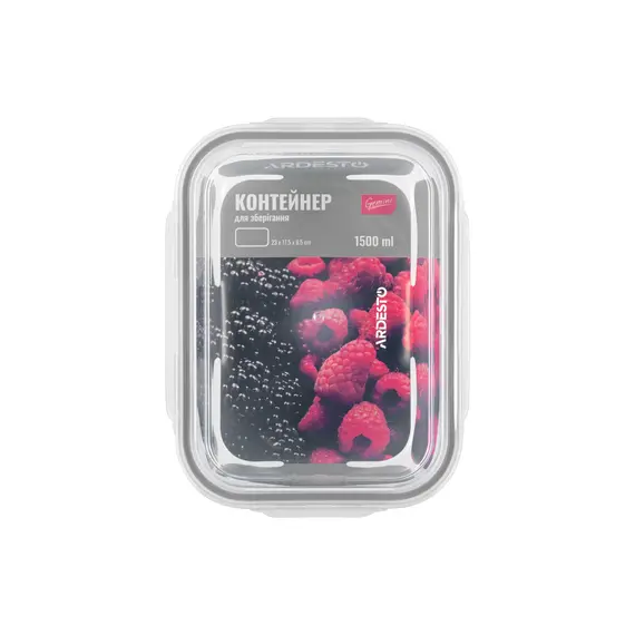 კონტეინერი Ardesto Food storage container Gemini 1.5l, borosilicate glass, plastic, rectangular, transparent, 2 image - TechMall.geკონტეინერი Ardesto Food storage container Gemini 1.5l, borosilicate glass, plastic, rectangular, transparent, 2 image - TechMall.ge ,კონტეინერი Ardesto Food storage container Gemini 1.5l, borosilicate glass, plastic, rectangular, transparent, 2 image - TechMall.ge