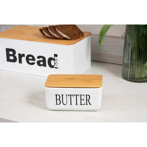 საკარაქე Ardesto Butter dish Midori 16.5х10х8, ceramic, bamboo, white, 2 image - TechMall.geსაკარაქე Ardesto Butter dish Midori 16.5х10х8, ceramic, bamboo, white, 2 image - TechMall.ge ,საკარაქე Ardesto Butter dish Midori 16.5х10х8, ceramic, bamboo, white, 2 image - TechMall.ge
