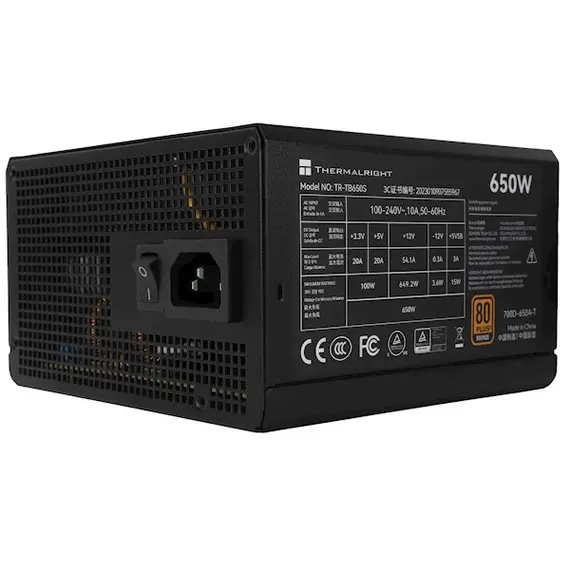 კვების ბლოკი THERMALRIGHT 650W 80 Plus Bronze PSU - TR-TB650S, 2 image - TechMall.geკვების ბლოკი THERMALRIGHT 650W 80 Plus Bronze PSU - TR-TB650S, 2 image - TechMall.ge ,კვების ბლოკი THERMALRIGHT 650W 80 Plus Bronze PSU - TR-TB650S, 2 image - TechMall.ge