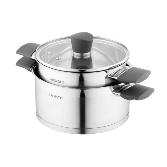 ქვაბების ნაკრები Ardesto Cookware set Gemini Trento, 6pcs, stainless steel, 2 image - TechMall.geქვაბების ნაკრები Ardesto Cookware set Gemini Trento, 6pcs, stainless steel, 2 image - TechMall.ge ,ქვაბების ნაკრები Ardesto Cookware set Gemini Trento, 6pcs, stainless steel, 2 image - TechMall.ge