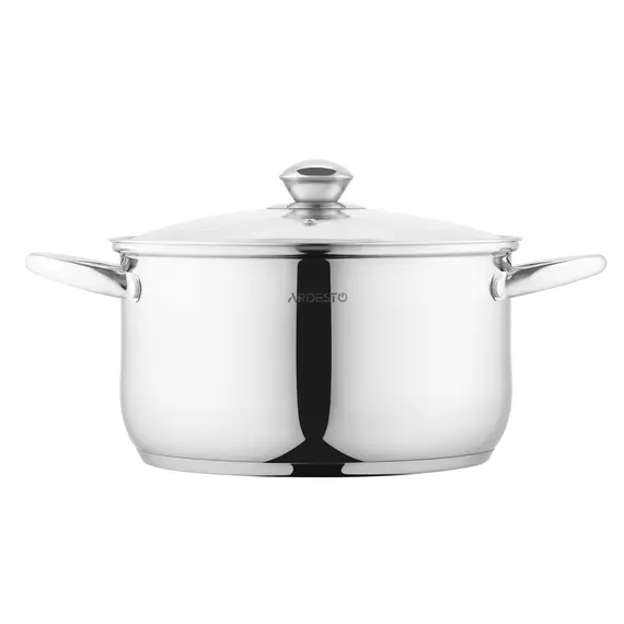ქვაბი Ardesto Casserole with glass lid Gemini Gourmet Spoleto,, 5.8l, stainless steel, 3 image - TechMall.geქვაბი Ardesto Casserole with glass lid Gemini Gourmet Spoleto,, 5.8l, stainless steel, 3 image - TechMall.ge ,ქვაბი Ardesto Casserole with glass lid Gemini Gourmet Spoleto,, 5.8l, stainless steel, 3 image - TechMall.ge