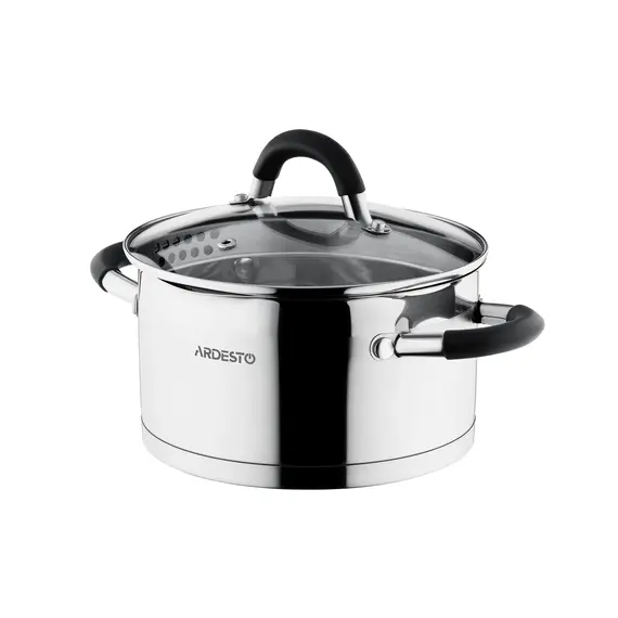 ქვაბების ნაკრები Ardesto Cookware set Gemini Monza with drain, 6pcs, stainless steel, 3 image - TechMall.geქვაბების ნაკრები Ardesto Cookware set Gemini Monza with drain, 6pcs, stainless steel, 3 image - TechMall.ge ,ქვაბების ნაკრები Ardesto Cookware set Gemini Monza with drain, 6pcs, stainless steel, 3 image - TechMall.ge