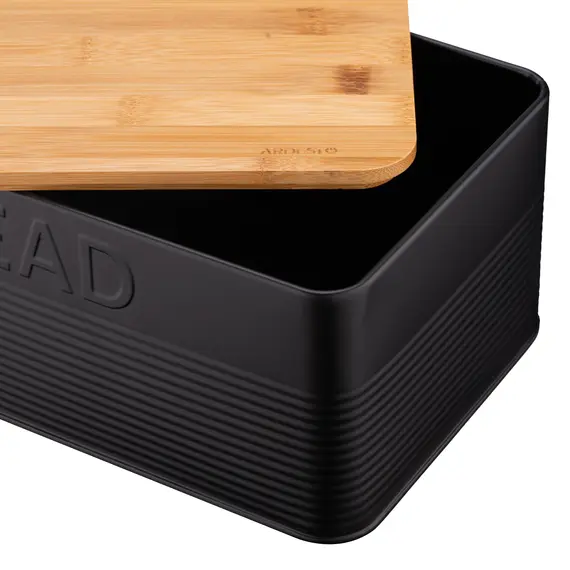 პურის შესანახი Ardesto Bread bin Midori 33х18х12cm, metal, bamboo, black, 7 image - TechMall.geპურის შესანახი Ardesto Bread bin Midori 33х18х12cm, metal, bamboo, black, 7 image - TechMall.ge ,პურის შესანახი Ardesto Bread bin Midori 33х18х12cm, metal, bamboo, black, 7 image - TechMall.ge