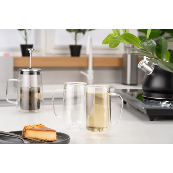 ჭიქების ნაკრები Ardesto Doublewall mug set with handles, 400ml, 2pcs, borosilicate glass, transparent, 2 image - TechMall.geჭიქების ნაკრები Ardesto Doublewall mug set with handles, 400ml, 2pcs, borosilicate glass, transparent, 2 image - TechMall.ge ,ჭიქების ნაკრები Ardesto Doublewall mug set with handles, 400ml, 2pcs, borosilicate glass, transparent, 2 image - TechMall.ge