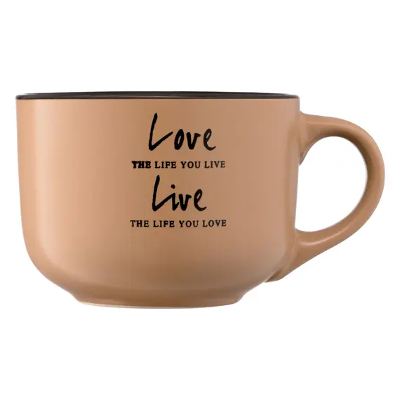 კერამიკის ჭიქა Ardesto Mug Way of life, 550ml, ceramics, light brown, 3 image - TechMall.geკერამიკის ჭიქა Ardesto Mug Way of life, 550ml, ceramics, light brown, 3 image - TechMall.ge ,კერამიკის ჭიქა Ardesto Mug Way of life, 550ml, ceramics, light brown, 3 image - TechMall.ge