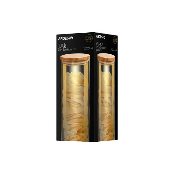 ქილა Ardesto Jar Golden Moon, 1000ml, glass, bamboo, round, golden, 5 image - TechMall.geქილა Ardesto Jar Golden Moon, 1000ml, glass, bamboo, round, golden, 5 image - TechMall.ge ,ქილა Ardesto Jar Golden Moon, 1000ml, glass, bamboo, round, golden, 5 image - TechMall.ge