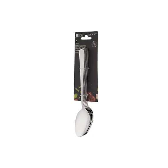 სუფრის კოვზი Ardesto Tablespoons set Black Mars Zenith , 6pcs, stainless steel, 4 image - TechMall.geსუფრის კოვზი Ardesto Tablespoons set Black Mars Zenith , 6pcs, stainless steel, 4 image - TechMall.ge ,სუფრის კოვზი Ardesto Tablespoons set Black Mars Zenith , 6pcs, stainless steel, 4 image - TechMall.ge