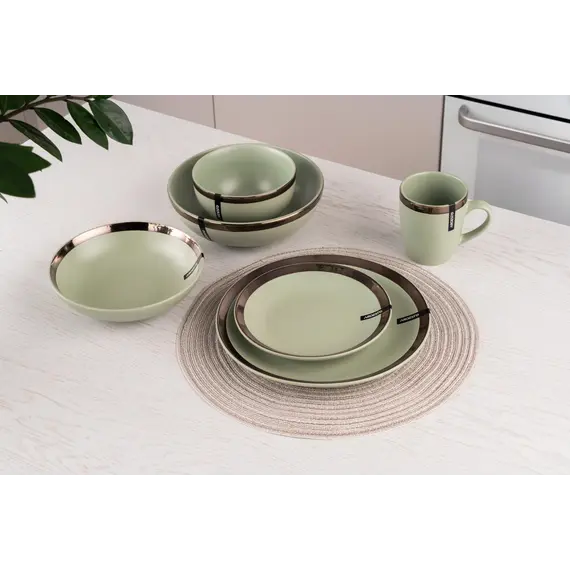 კერამიკის თეფში Ardesto Dinner plate Liguria Green bay, 26cm, ceramics, green, 4 image - TechMall.geკერამიკის თეფში Ardesto Dinner plate Liguria Green bay, 26cm, ceramics, green, 4 image - TechMall.ge ,კერამიკის თეფში Ardesto Dinner plate Liguria Green bay, 26cm, ceramics, green, 4 image - TechMall.ge