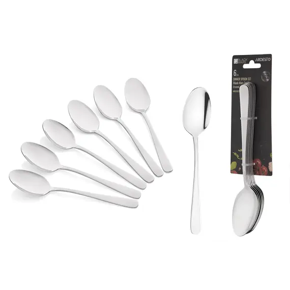 სუფრის კოვზი Ardesto Tablespoons set Black Mars Zenith , 6pcs, stainless steel, 2 image - TechMall.geსუფრის კოვზი Ardesto Tablespoons set Black Mars Zenith , 6pcs, stainless steel, 2 image - TechMall.ge ,სუფრის კოვზი Ardesto Tablespoons set Black Mars Zenith , 6pcs, stainless steel, 2 image - TechMall.ge