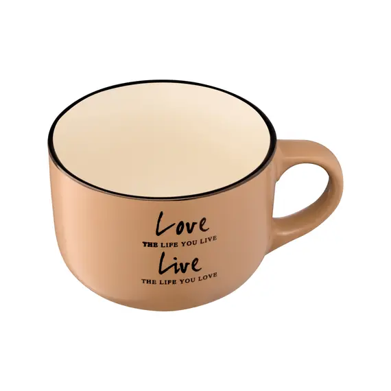 კერამიკის ჭიქა Ardesto Mug Way of life, 550ml, ceramics, light brown, 2 image - TechMall.geკერამიკის ჭიქა Ardesto Mug Way of life, 550ml, ceramics, light brown, 2 image - TechMall.ge ,კერამიკის ჭიქა Ardesto Mug Way of life, 550ml, ceramics, light brown, 2 image - TechMall.ge