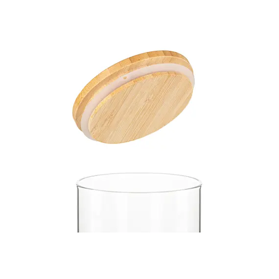 ქილა Ardesto Jar Midori, 1300ml, glass, bamboo, round, transparent, 3 image - TechMall.geქილა Ardesto Jar Midori, 1300ml, glass, bamboo, round, transparent, 3 image - TechMall.ge ,ქილა Ardesto Jar Midori, 1300ml, glass, bamboo, round, transparent, 3 image - TechMall.ge